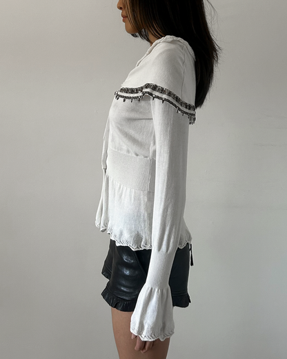 Roberta Scarpa Beaded Cardigan