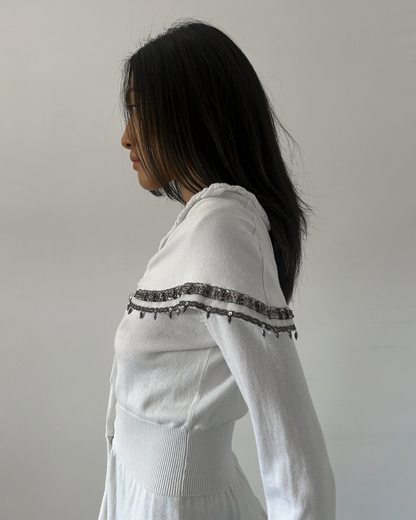 Roberta Scarpa Beaded Cardigan