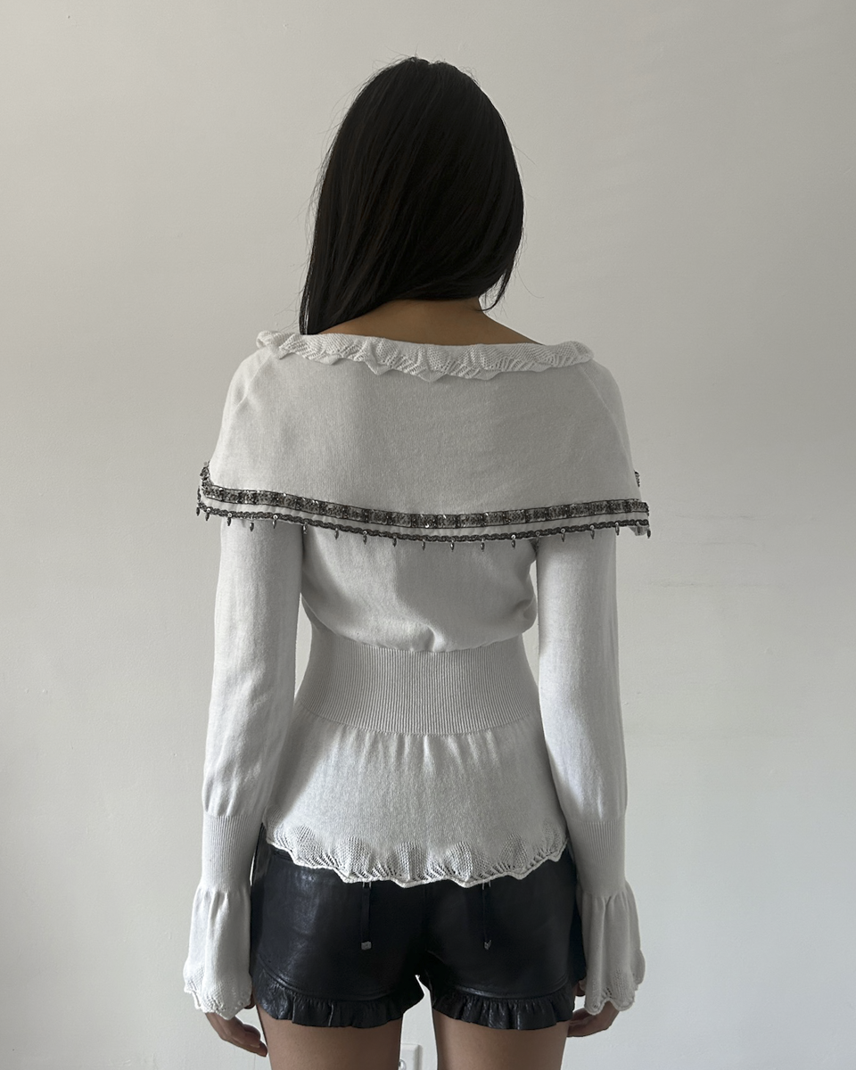 Roberta Scarpa Beaded Cardigan