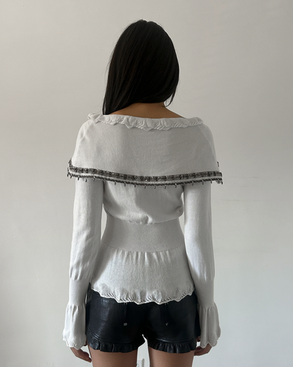 Roberta Scarpa Beaded Cardigan