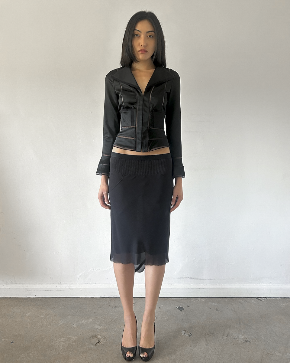 Rick Owens Lillies Silk Mermaid Skirt