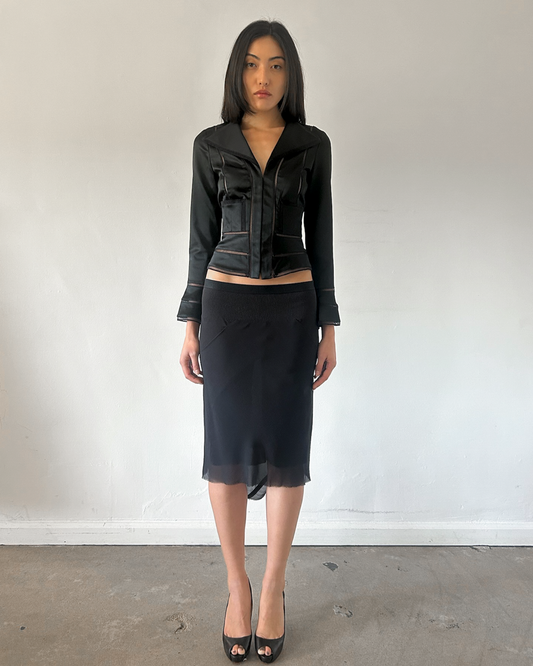 Rick Owens Lillies Silk Mermaid Skirt