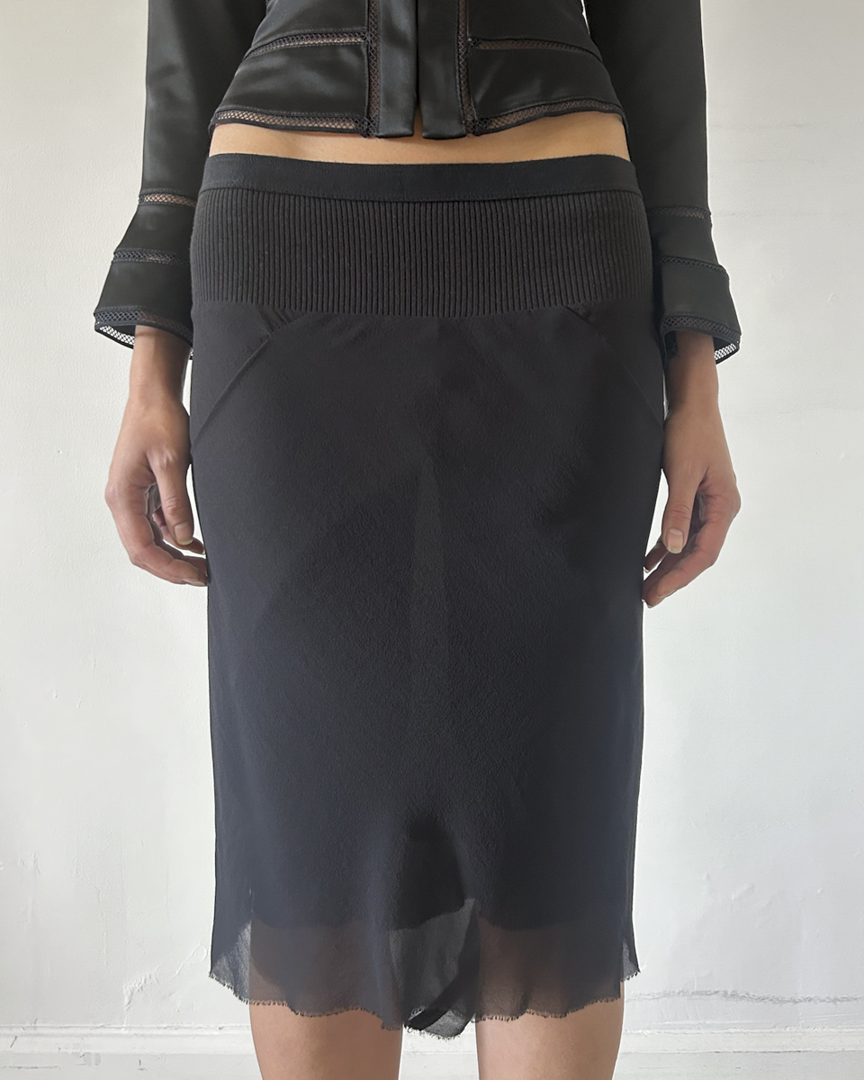 Rick Owens Lillies Silk Mermaid Skirt
