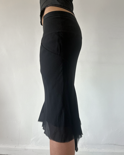 Rick Owens Lillies Silk Mermaid Skirt