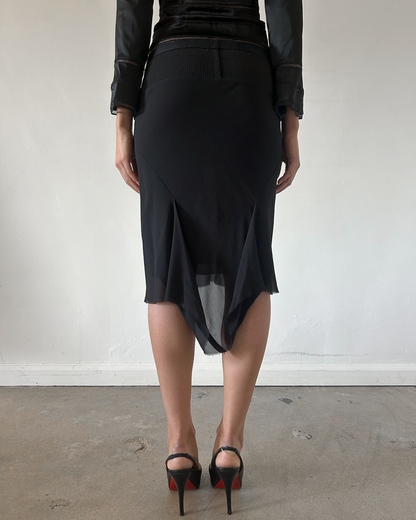 Rick Owens Lillies Silk Mermaid Skirt