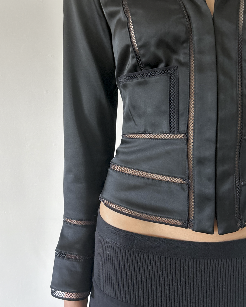 Tadashi Shoji Plunge Neck Blazer