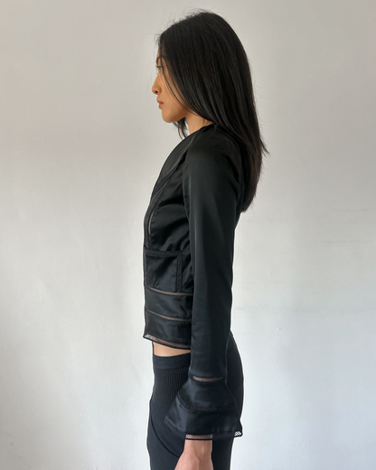 Tadashi Shoji Plunge Neck Blazer