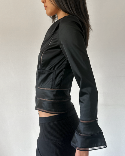 Tadashi Shoji Plunge Neck Blazer