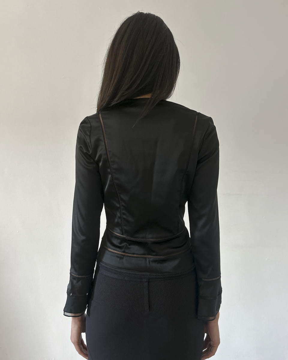 Tadashi Shoji Plunge Neck Blazer