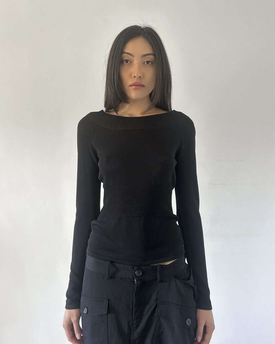 Yigal Azrouel Bateau Neckline Top