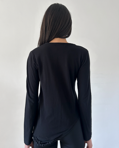Y’s Yohji Yamamoto Asymmetrical Beaded Top