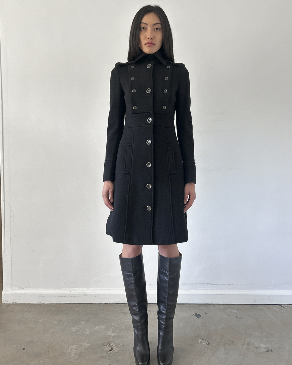 Diane von Furstenberg Military Style Coat