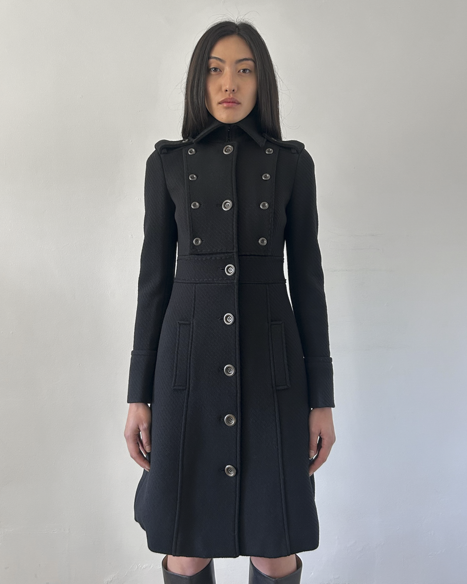 Diane von Furstenberg Military Style Coat