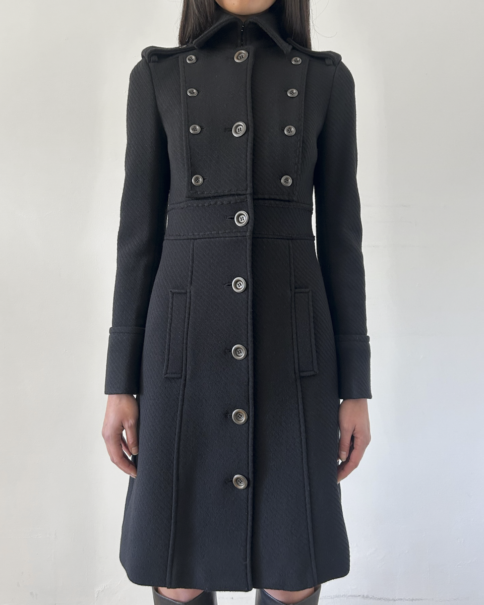 Diane von Furstenberg Military Style Coat