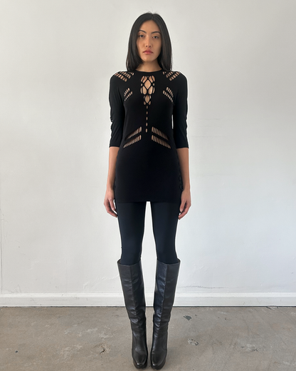 Gucci Cut-Out Mesh Tunic