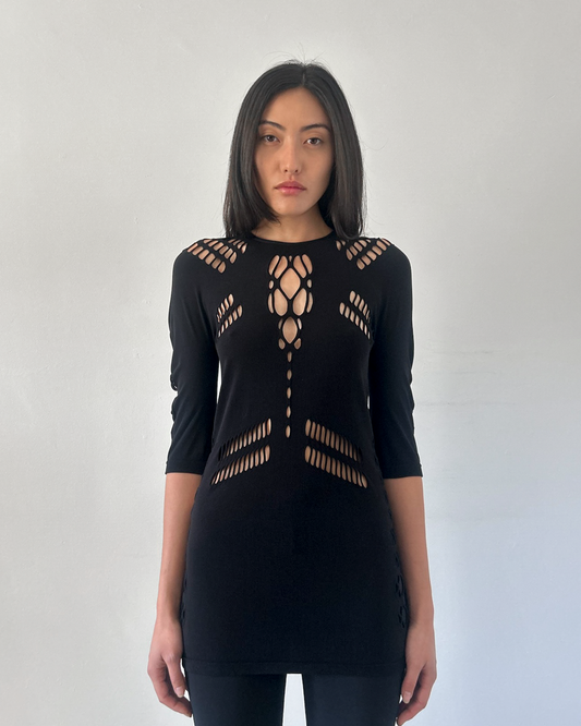 Gucci Cut-Out Mesh Tunic