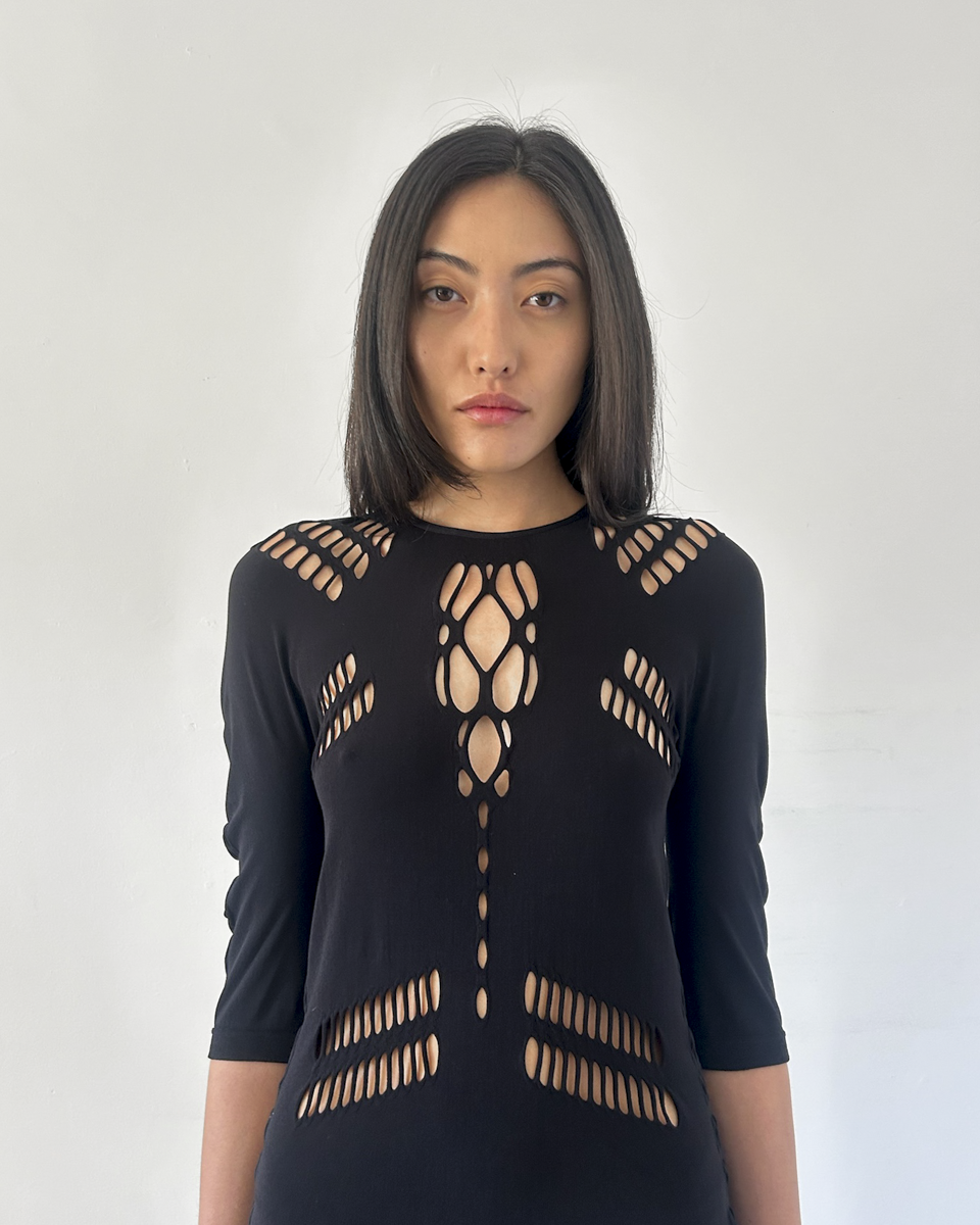 Gucci Cut-Out Mesh Tunic