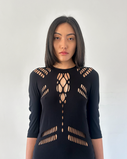 Gucci Cut-Out Mesh Tunic
