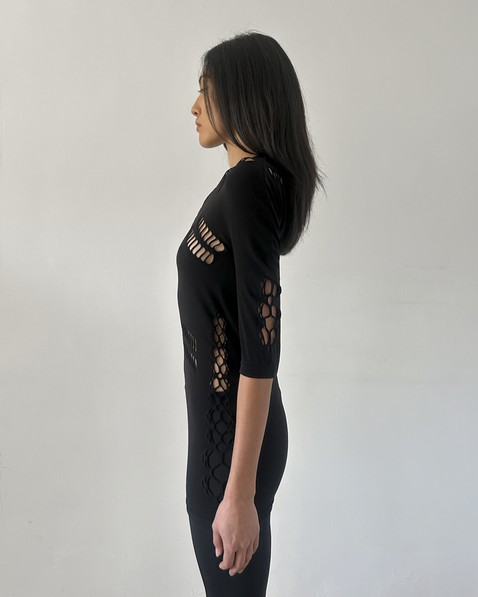 Gucci Cut-Out Mesh Tunic