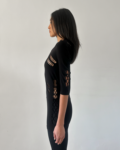 Gucci Cut-Out Mesh Tunic