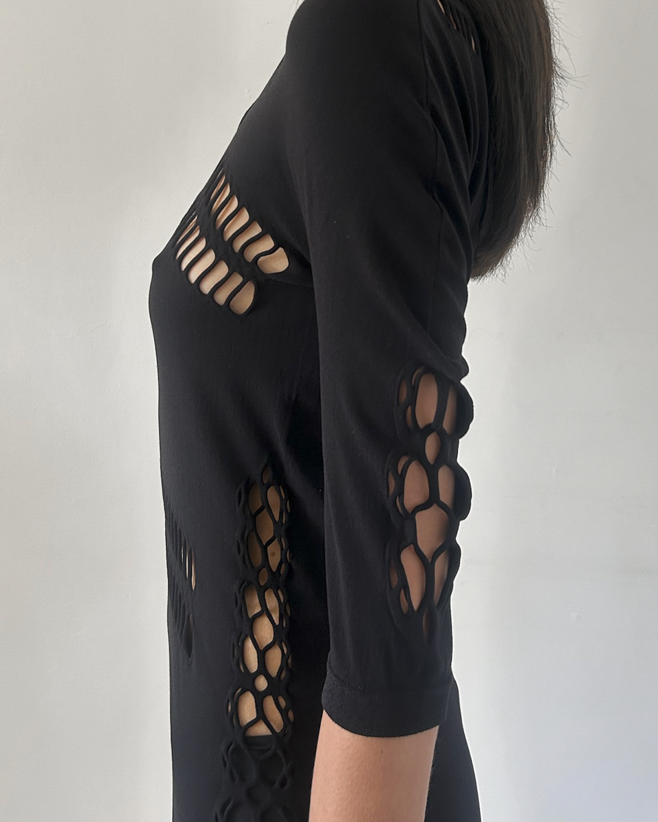 Gucci Cut-Out Mesh Tunic