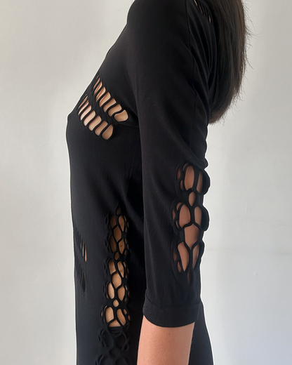 Gucci Cut-Out Mesh Tunic