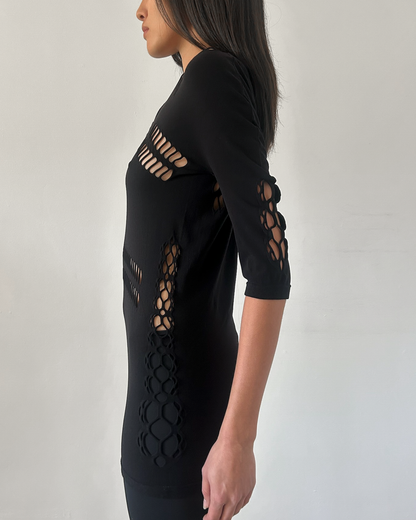 Gucci Cut-Out Mesh Tunic