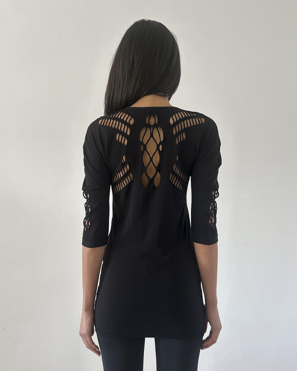Gucci Cut-Out Mesh Tunic