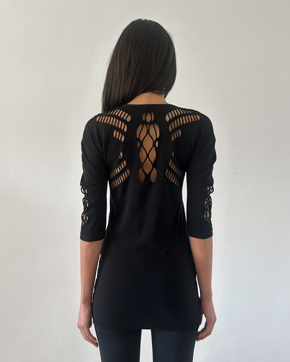 Gucci Cut-Out Mesh Tunic