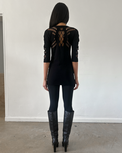 Gucci Cut-Out Mesh Tunic