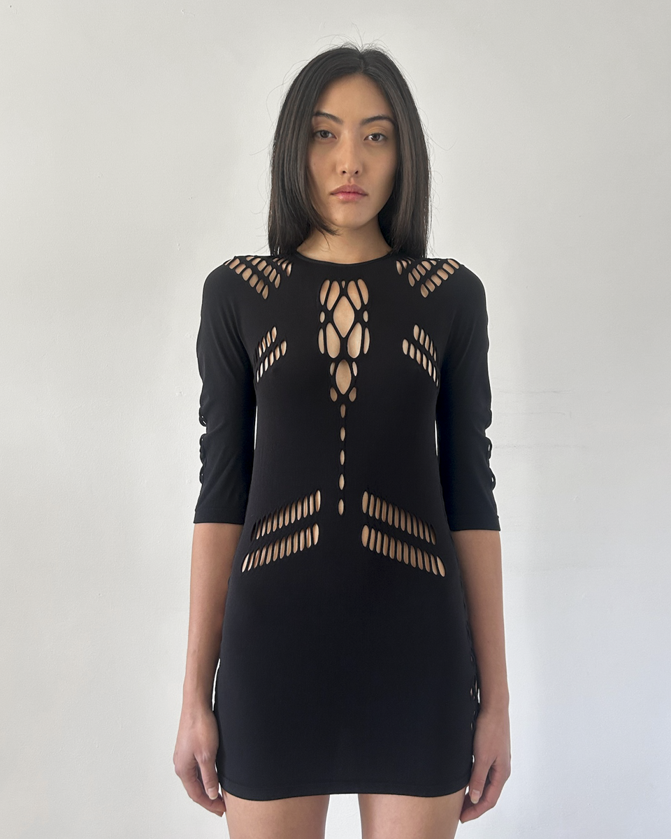 Gucci Cut-Out Mesh Tunic