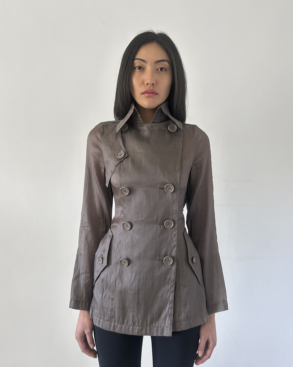 Burberry Black Label Micro Trench Coat