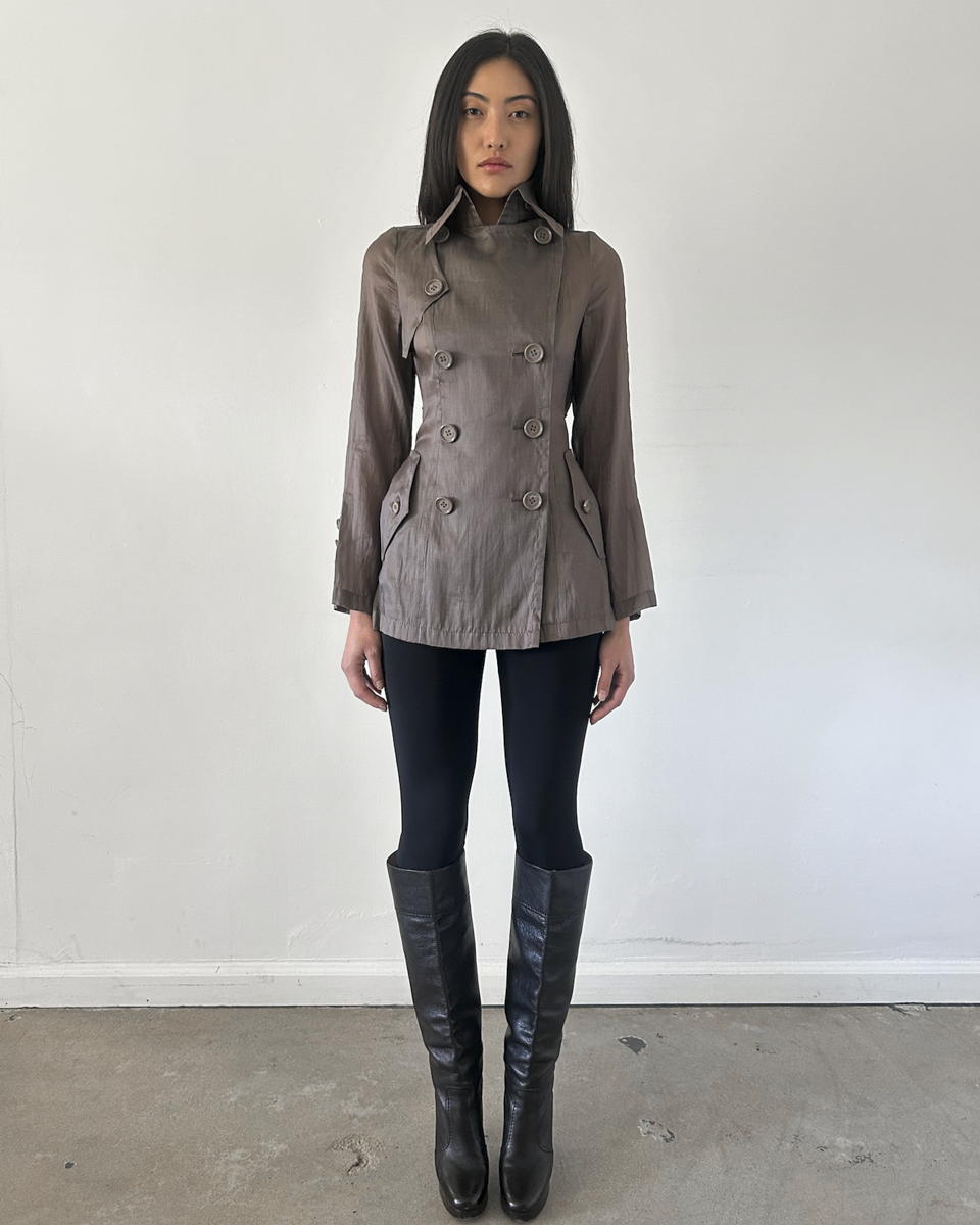 Burberry Black Label Micro Trench Coat