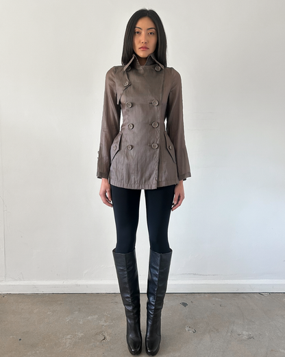 Burberry Black Label Micro Trench Coat