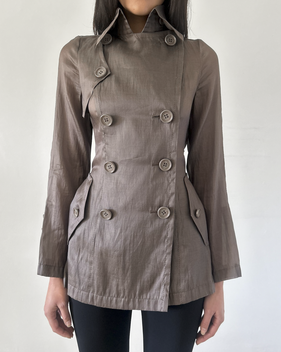 Burberry Black Label Micro Trench Coat