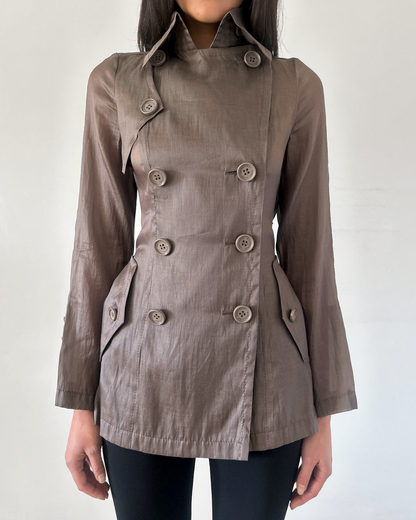 Burberry Black Label Micro Trench Coat