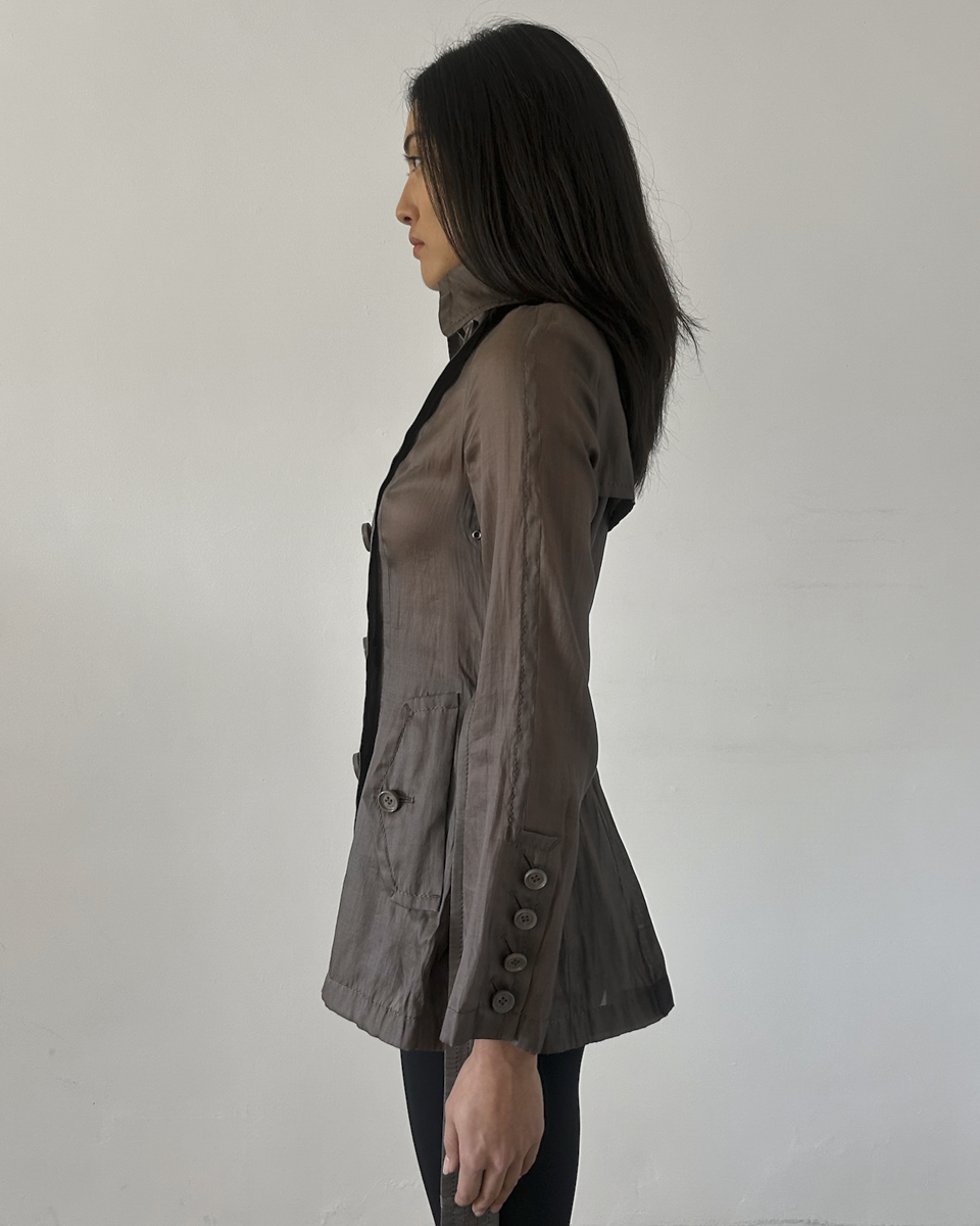 Burberry Black Label Micro Trench Coat