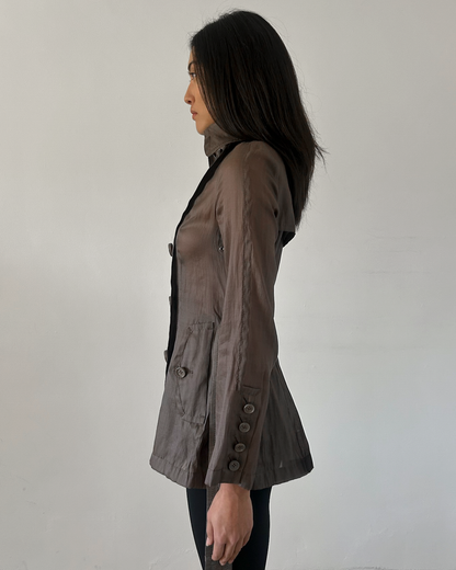 Burberry Black Label Micro Trench Coat