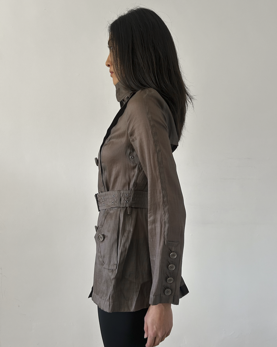 Burberry Black Label Micro Trench Coat