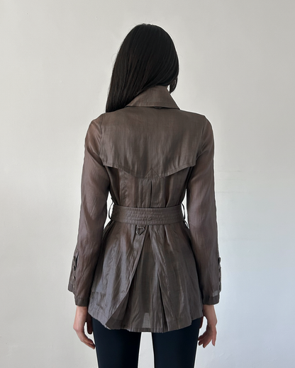 Burberry Black Label Micro Trench Coat