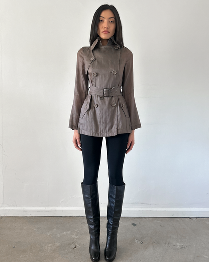 Burberry Black Label Micro Trench Coat