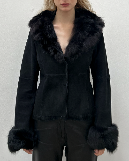 Morgan de Toi Shearling Fur Jacket