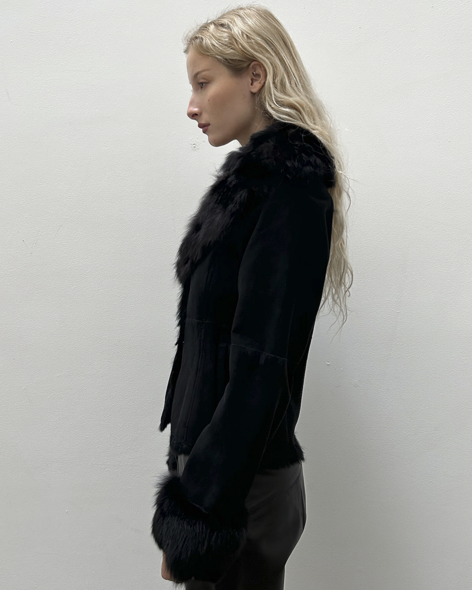 Morgan de Toi Shearling Fur Jacket