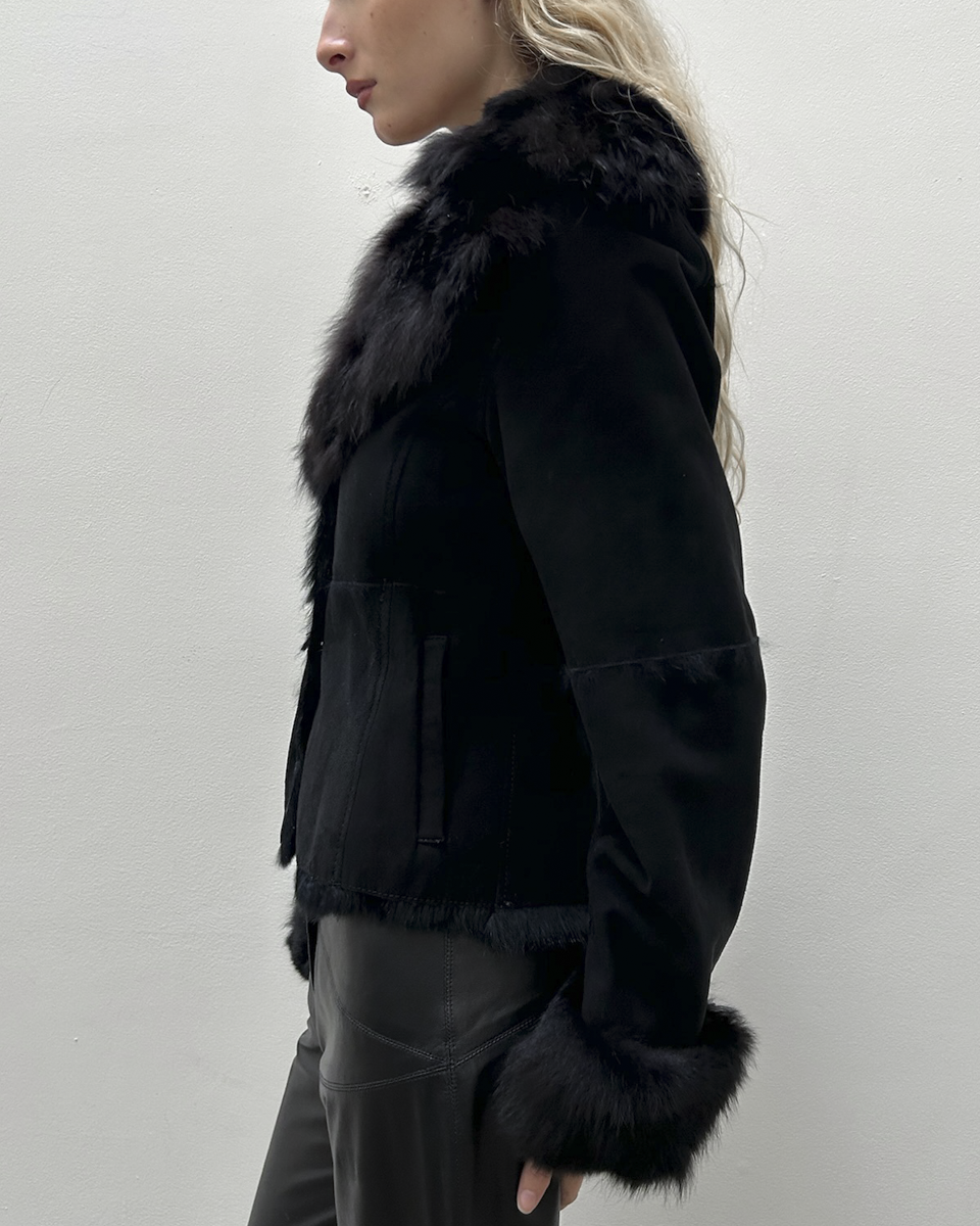 Morgan de Toi Shearling Fur Jacket