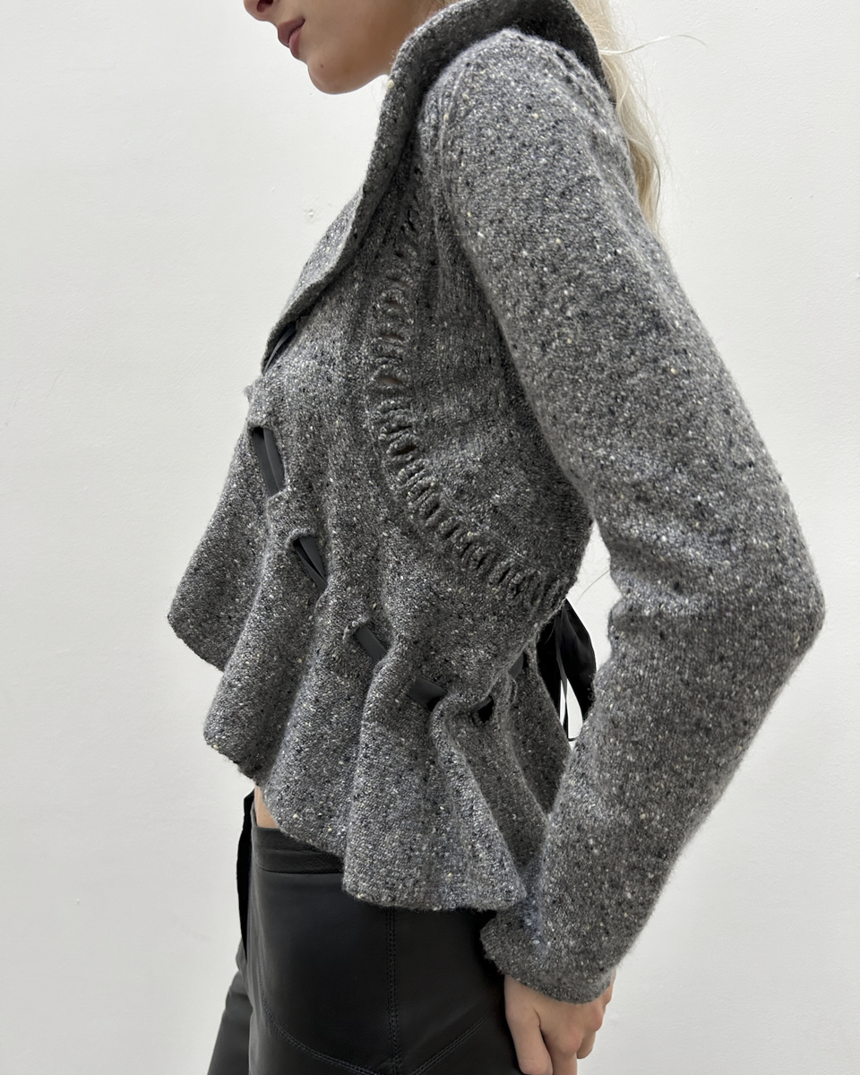 Valentino Ribbon Cardigan Jacket