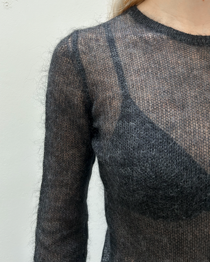 Krizia Mohair Sheer Sweater