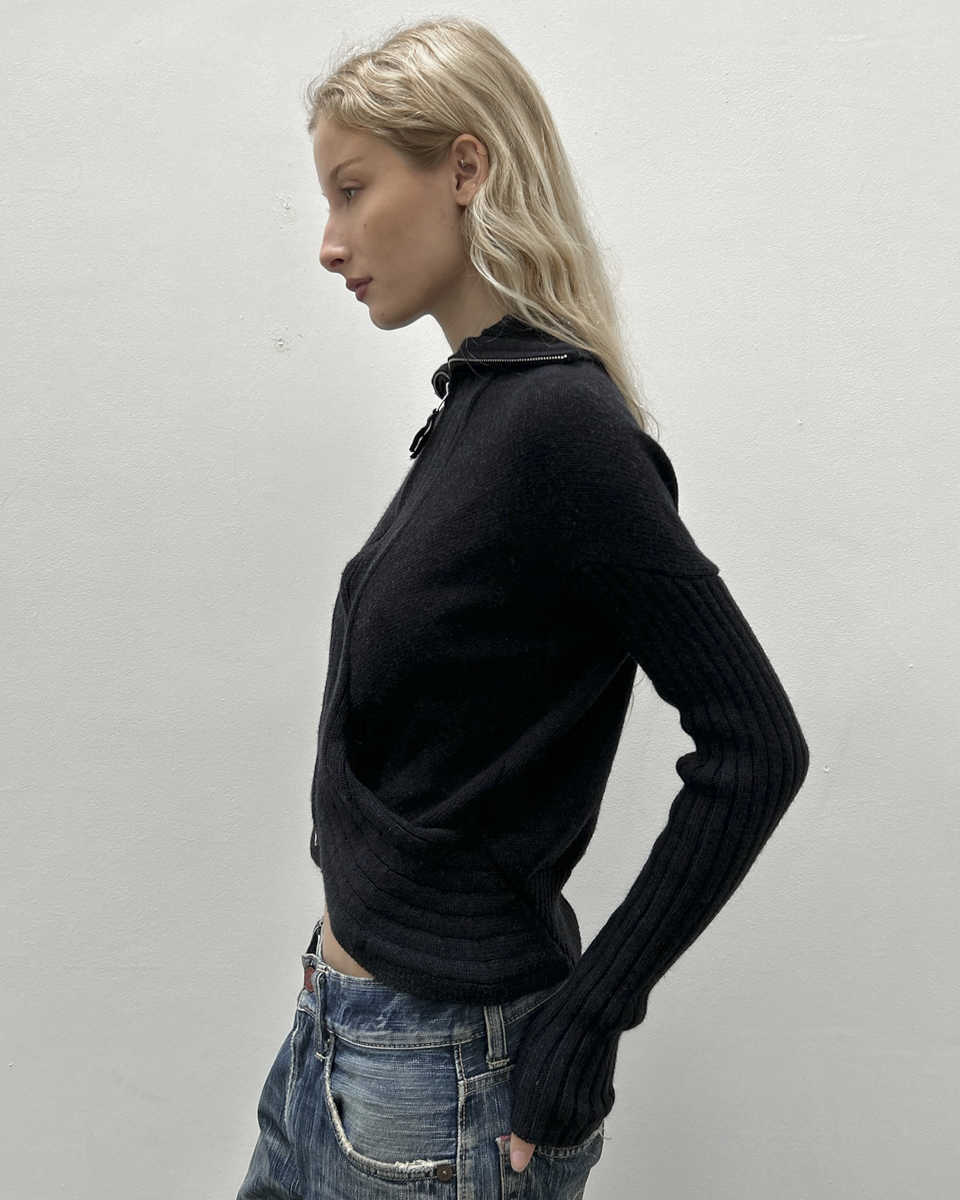 Zero + Maria Cornejo Wool Zip Up Jacket