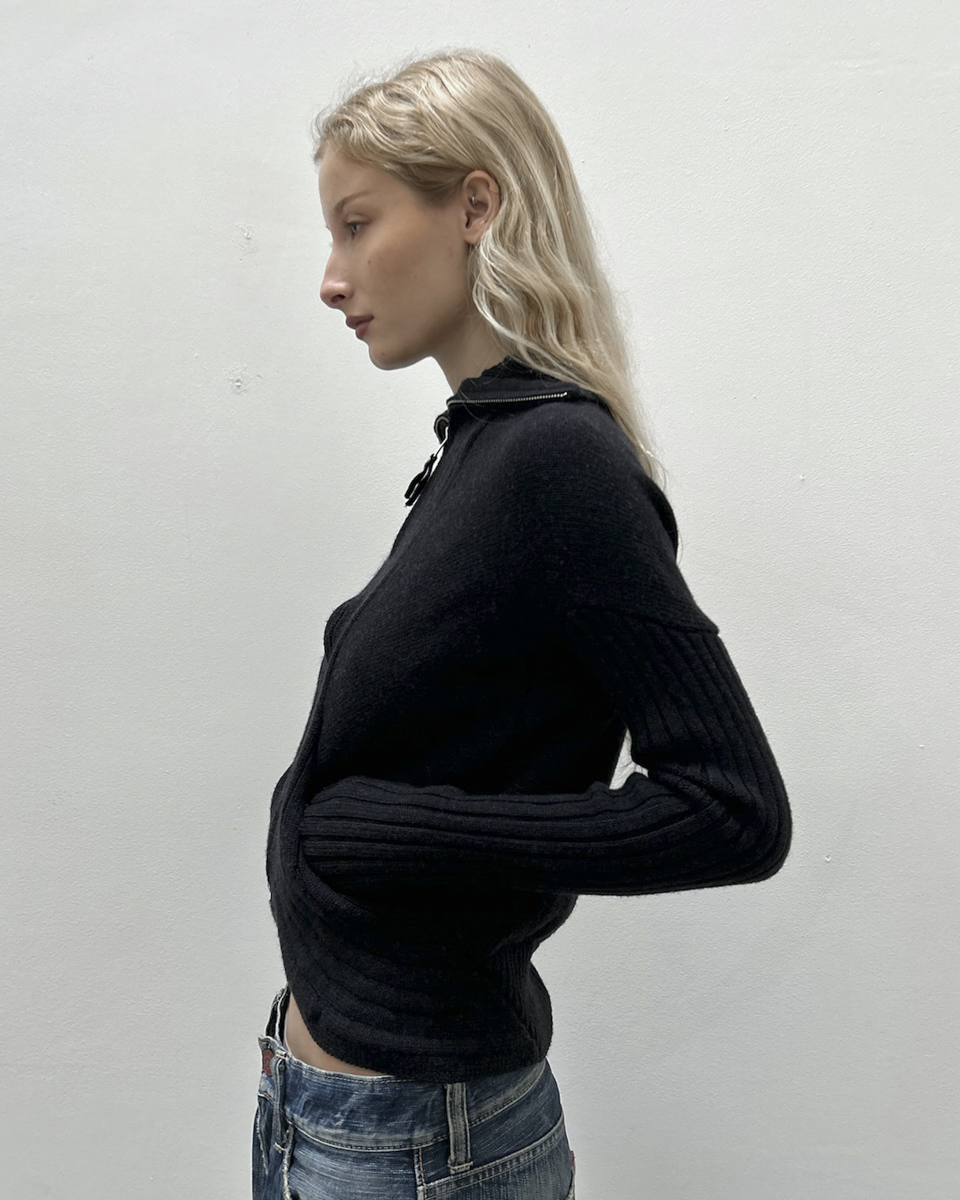 Zero + Maria Cornejo Wool Zip Up Jacket