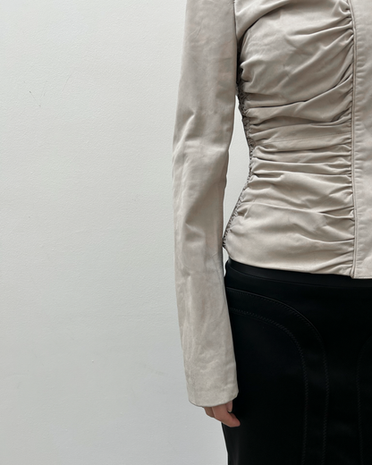 Gucci by Tom Ford SS03 Ruched Leather Jacket