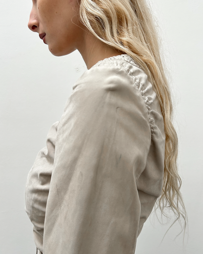 Gucci by Tom Ford SS03 Ruched Leather Jacket